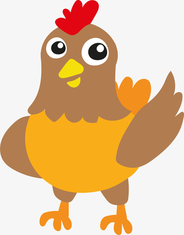卡通母鸡装饰贴纸