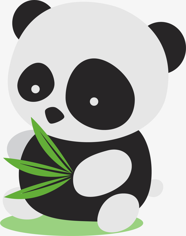 卡通大熊猫装饰插画