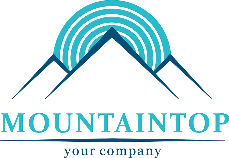 山脉logo创意设计图