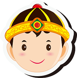 手绘古代男孩头像