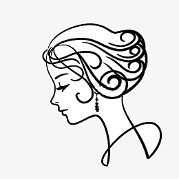 头像pngpng女性剪影logopngpng时尚水彩手绘人物pngpng小美女爱心ok