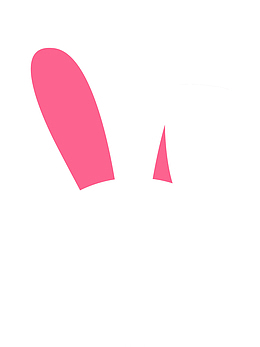 复活节白色兔子头像