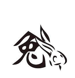 卡通手绘装饰十二生肖简笔画头像