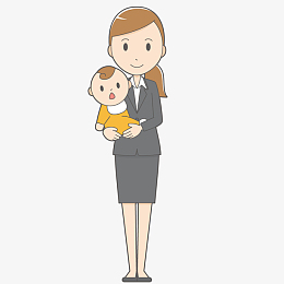 卡通装饰人物介绍海报设计职业女