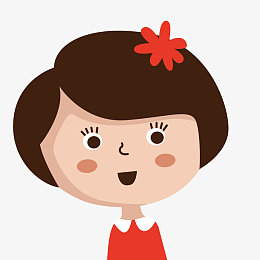小女孩头像png下载