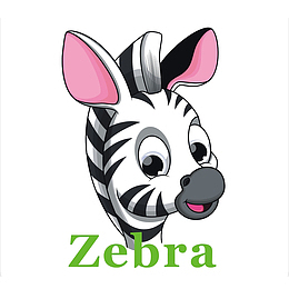 可爱的斑马头像