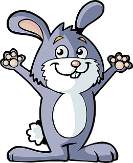 卡通图案小兔子素材-卡通图案小兔子图片元素-觅元素