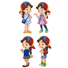 矢量小学生
