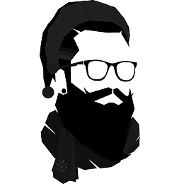 帅气眼镜男人剪影