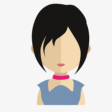 头发卡通设计epspng现代扁平化设计人物头像png印花矢量图png创意人物