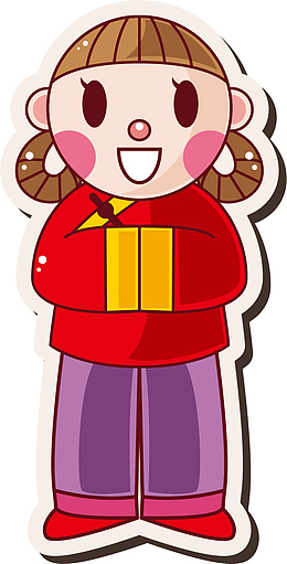 作揖的美女