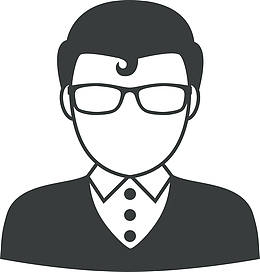 戴眼镜的时尚男人