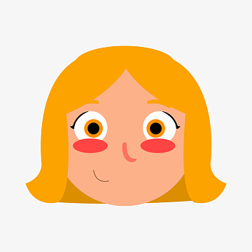 人物女孩手绘头像素材_人物女孩手绘头像图片元素-觅元素