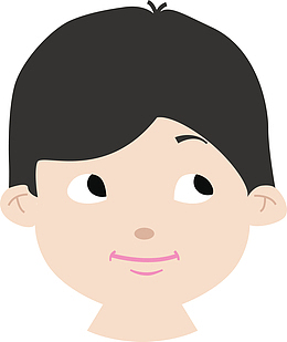 卡通男孩表情素材图