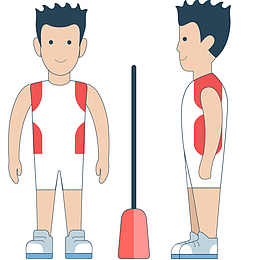 卡通装饰人物介绍海报设计男士