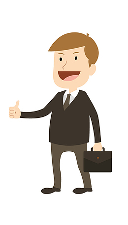 卡通装饰人物介绍海报设计