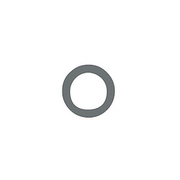灰色圆圈句号简约矢量图