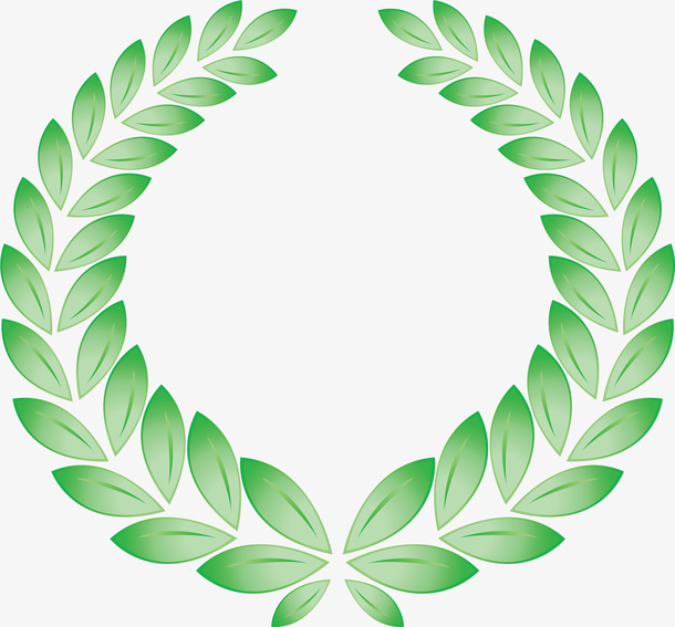 矢量绿叶装饰图案免扣素材