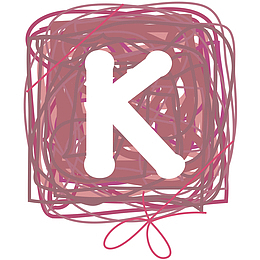 卡通手绘圆圈字母K