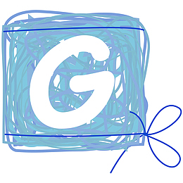 卡通手绘圆圈字母G