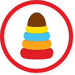 彩色套圈游戏红色标签