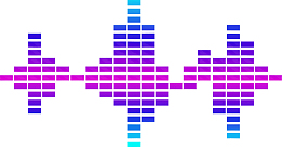 手绘音频曲线装饰图案