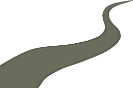 手绘灰色弯道小路