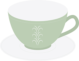 矢量茶杯素材