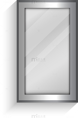 磨砂虚化的灰色镜面镜子