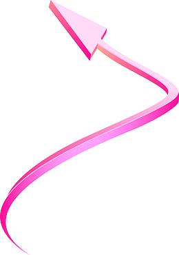 粉色曲线箭头
