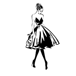 腰部曲线跳舞的女孩