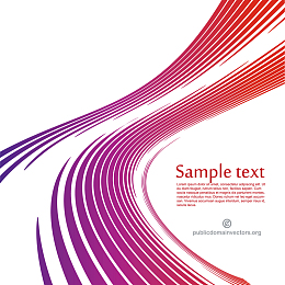 矢量紫红色曲线