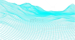 手绘几何曲线装饰图案