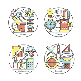 装饰圆形数学工具公式