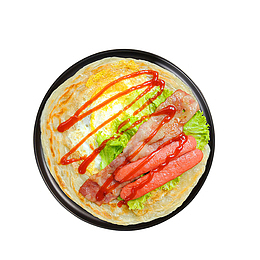 火腿肠配煎饼设计素材