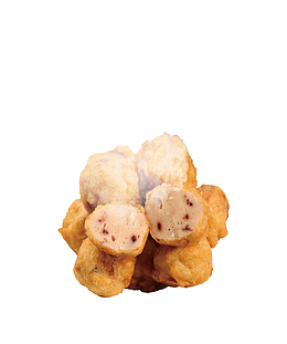 油炸章鱼丸丸子餐饮冒热气PNG