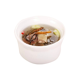 虫草甲鱼汤食品图片