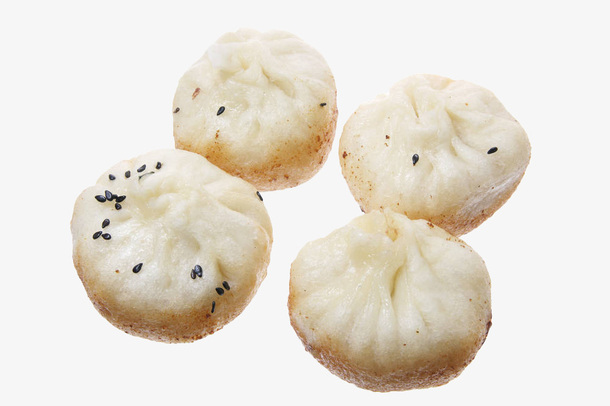 白色芝麻包子