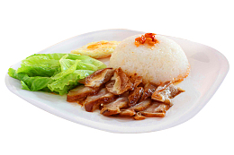 生菜猪耳饭