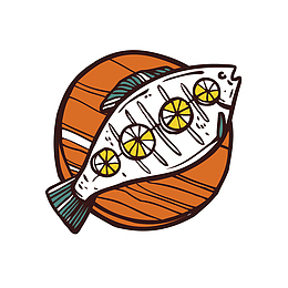 烤鱼矢量图免抠下载