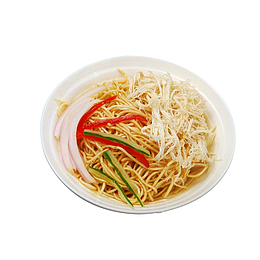红椒丝鸡丝凉面食品餐饮