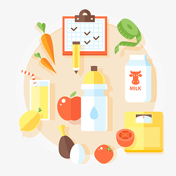 膳食营养搭配标签设计