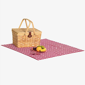 简洁户外野餐篮子食物免扣