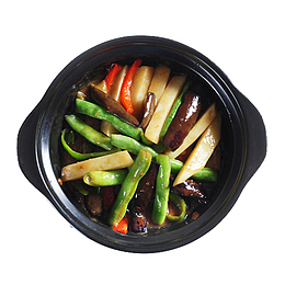 产品实物餐饮美食茄子豆角