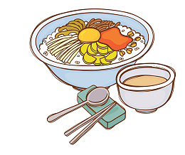 手绘韩国拌饭