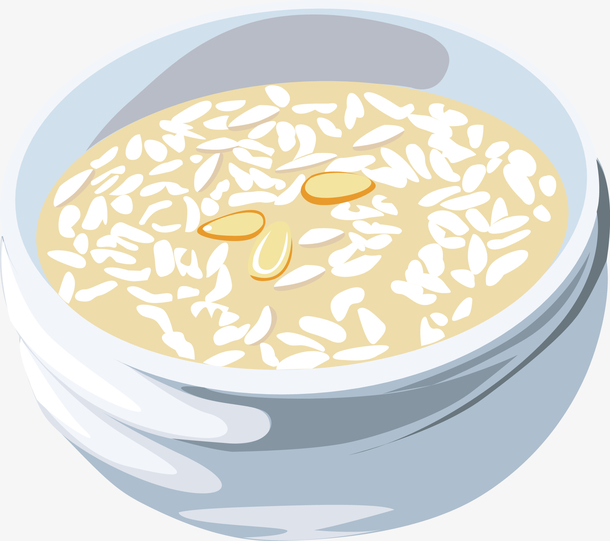 矢量早餐粥素材