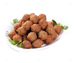 高清实物炸丸子肉丸
