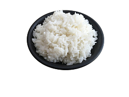 一大盘白色蒸米饭