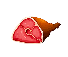 腿肉矢量图