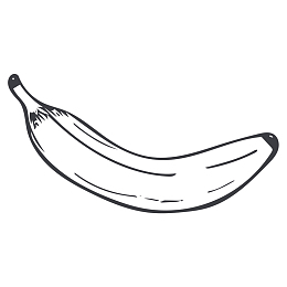 线描香蕉